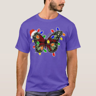 Camiseta Navidades mariposa enrollada en el cable de luz