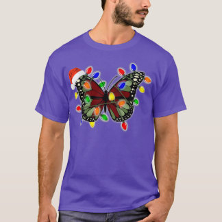 Camiseta Navidades mariposa enrollada en el cable de luz