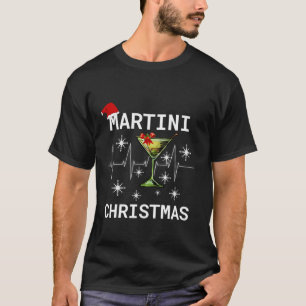 Camiseta Navidades Martini Cocktail Happy Hour Shirt Funny