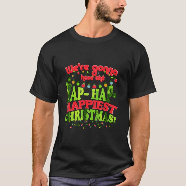 Camiseta Navidades más felices del Hap - Vacaciones diverti (Anverso)