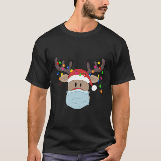 Camiseta Navidades masacran la máscara de la máscara de ren