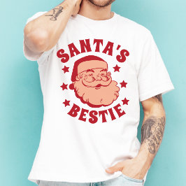 Camiseta Navidades masculinos modernos de Retro Santa