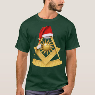Camiseta Navidades masónicos dan a Gorras de Santas, Freem