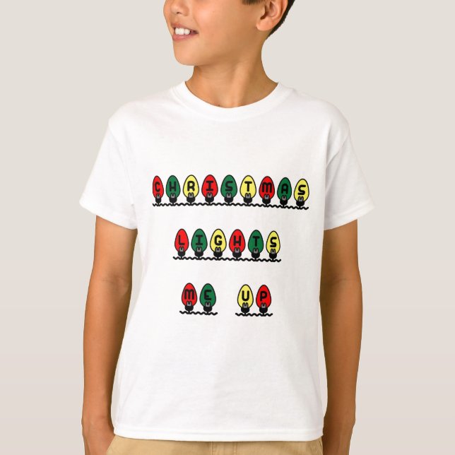 Camiseta Navidades me iluminan (Anverso)