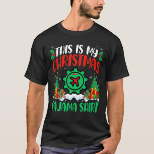 Camiseta Navidades mecánicos de aeronaves Aviación de Camis