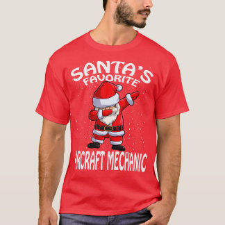 Camiseta Navidades mecánicos de aeronaves favoritas de Sant
