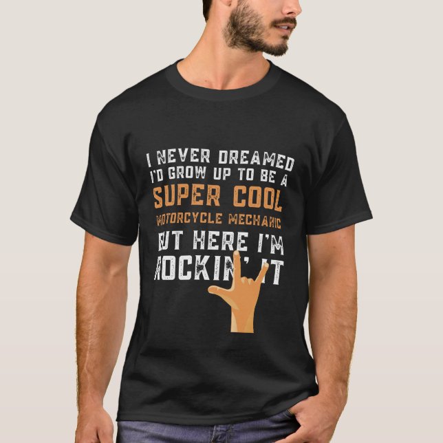 Camiseta Navidades mecánicos de motocicletas de cumpleaños  (Anverso)