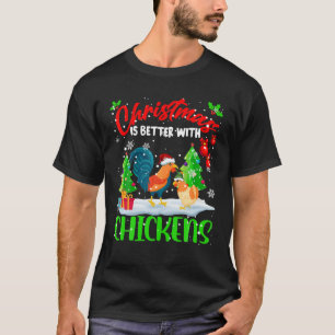 Camiseta Navidades Mejor Con Pollos Santa Elf Chicke