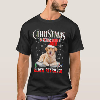 Camiseta Navidades Mejor Con Un Tirador De Oro - Perro
