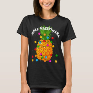 Camiseta Navidades Mele Kalikimaka Pineapple Lover Hawaii X