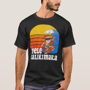 Camiseta Navidades Mele Kalikimaka Surfing Santa Hawaiian