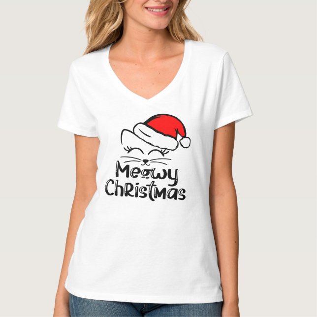 Camiseta Navidades Meowy (Anverso)