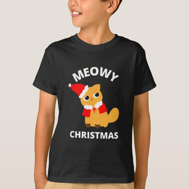 Camiseta Navidades Meowy (Anverso)
