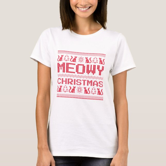 Camiseta Navidades Meowy (Anverso)