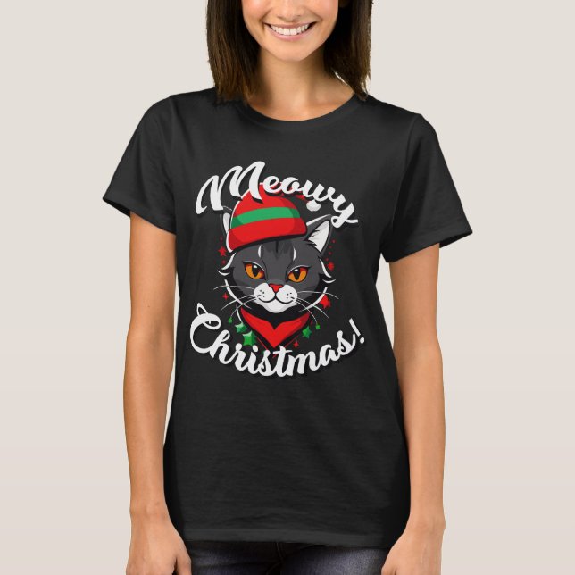 Camiseta Navidades Meowy (Anverso)