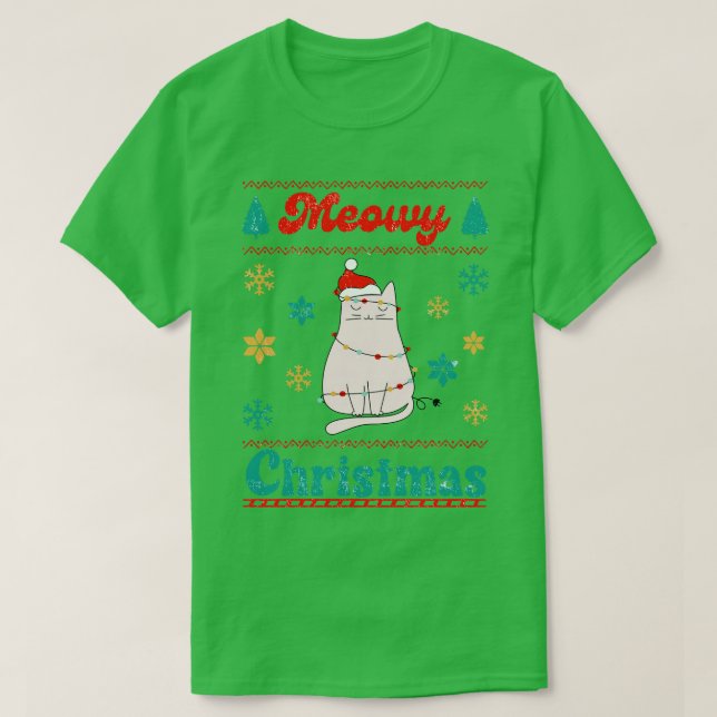 Camiseta Navidades Meowy (Diseño del anverso)
