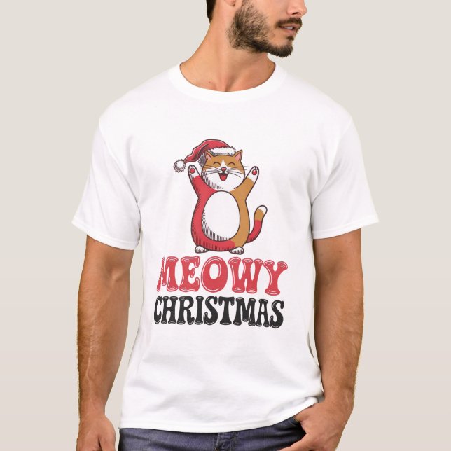 Camiseta Navidades Meowy (Anverso)