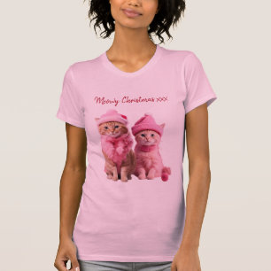 Camiseta Navidades Meowy amante de los gatos de pin