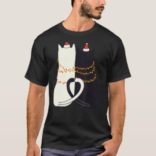 Camiseta navidades meowy del amor del gato