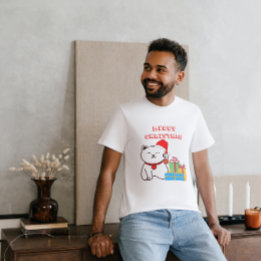 Camiseta ¡Navidades Meowy! Diseño de Navidades gatos person