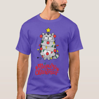 Camiseta Navidades Meowy Navidades Gato gracioso