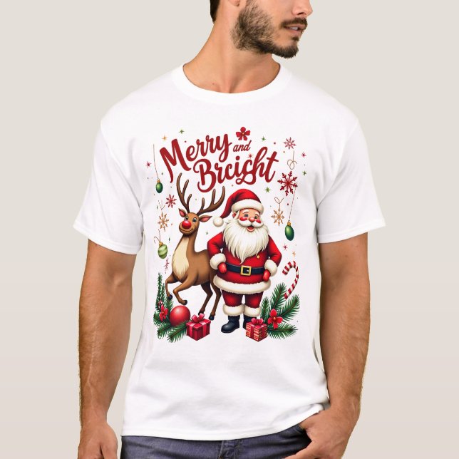 Camiseta Navidades meridionales y brillantes Magia (Anverso)