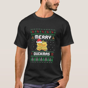 Camiseta Navidades Merry Duckmas Graciosos Patos Largos