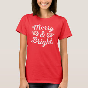 Camiseta Navidades Merry y Bright