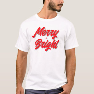 Camiseta Navidades Merry y Bright