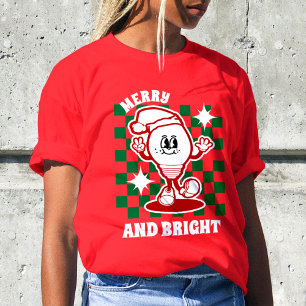Camiseta Navidades merry y brillantes iluminan festividades