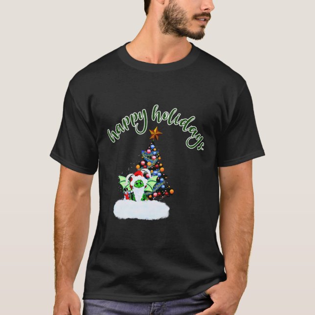 Camiseta Navidades merry y mágicos con un giro drástico (Anverso)