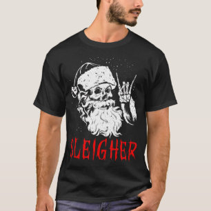 Camiseta Navidades Metalizado de Santa Claus, más alto, rom
