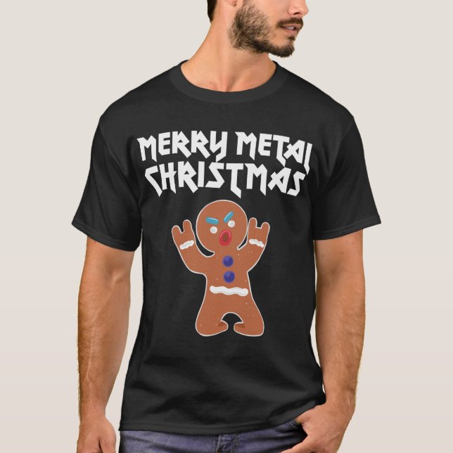 Camiseta Navidades metalizado graciosos Metalizado Gingerbr (Anverso)