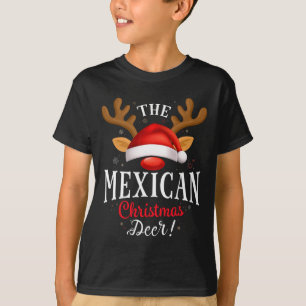 Camiseta Navidades mexicanos con pareja de Navidad Deer Pjs