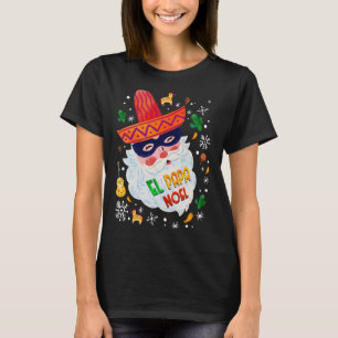 Camiseta Navidades mexicanos de El Papa Noel Sombrero Santa