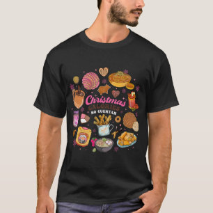 Camiseta Navidades mexicanos divertidos calorías no cuentan