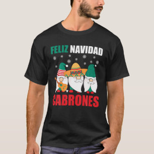 Camiseta Navidades mexicanos divertidos se vuelven felices 