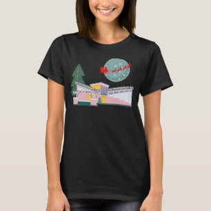 Camiseta Navidades modernos del MCM de la época retro de me