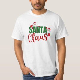 Camiseta Navidades modernos y Minimalistas de moda de Santa