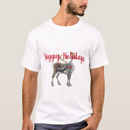 Camiseta Navidades Moose con saludo de Personalizable