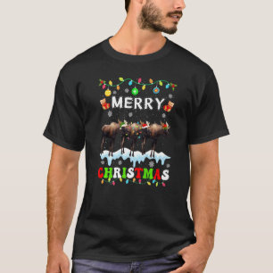 Camiseta Navidades Moose Escuadrones de Navidad Mujeres Hom