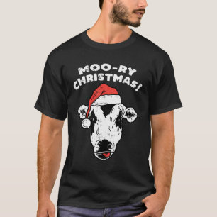Camiseta Navidades morales vacacionan divertida granja de a