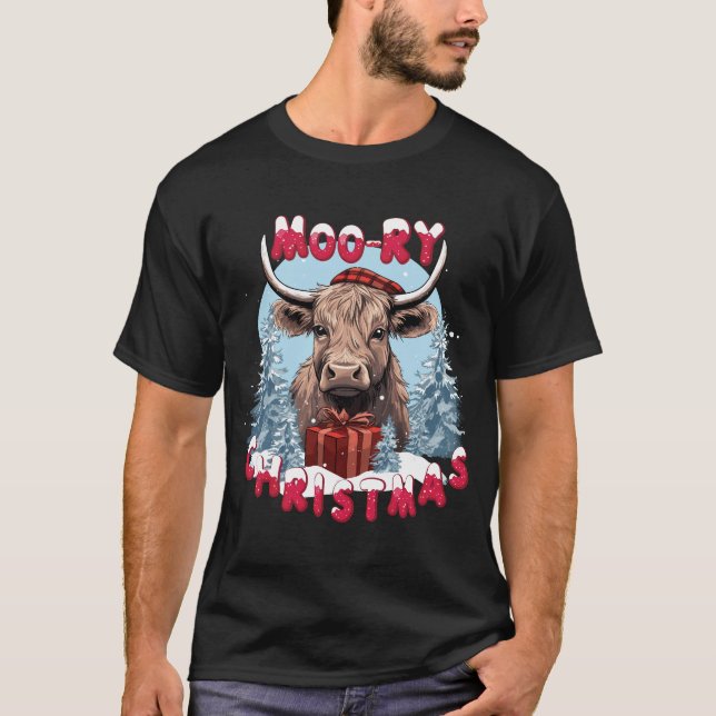 Camiseta Navidades morales - Xmas de los amantes de las vac (Anverso)