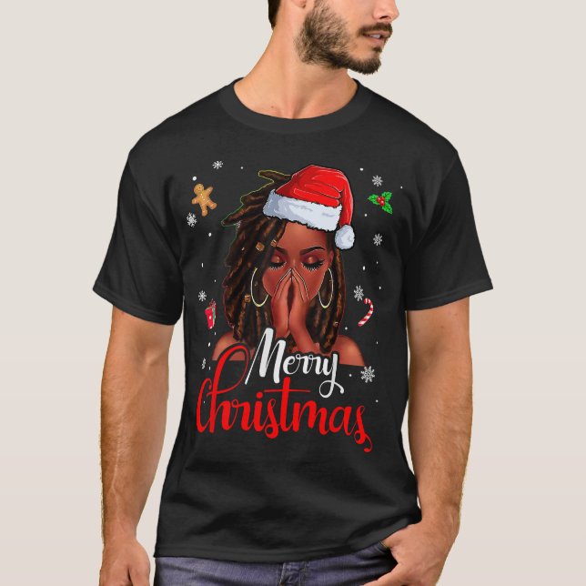 Camiseta Navidades moras y brillantes mujeres Chicas niños  (Anverso)