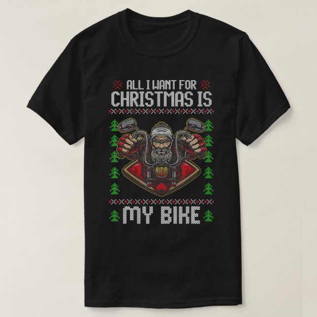 Camiseta Navidades motociclistas (Diseño del anverso)