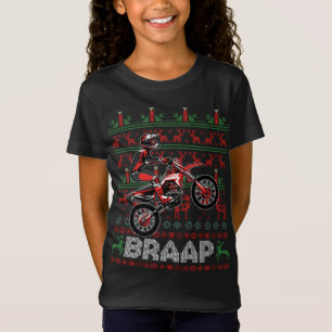 Camiseta Navidades Motocross Braap Dirt Bike