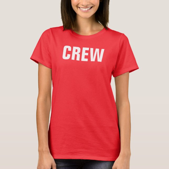 Camiseta Navidades mujeres miembro de equipo de equipo rojo (Anverso)
