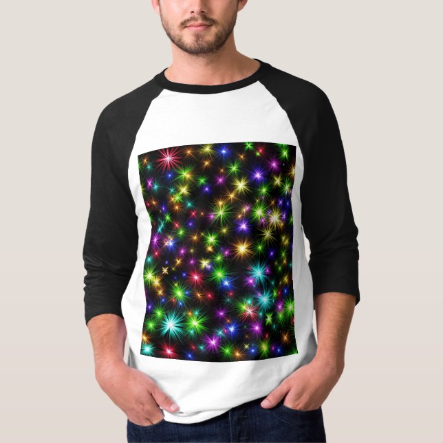 Camiseta Navidades Multicolor Star Rays-57191 (Anverso)