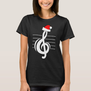 Camiseta Navidades musicales del Treble Clef Santa Claus