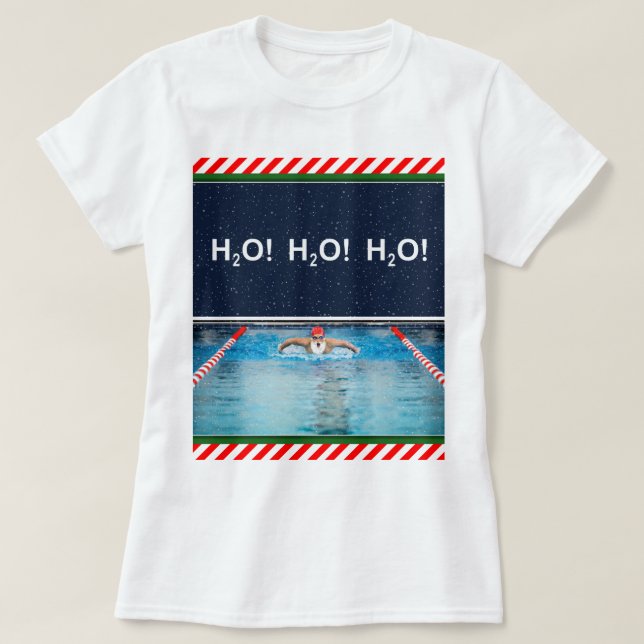 Camiseta Navidades nadadores (Diseño del anverso)